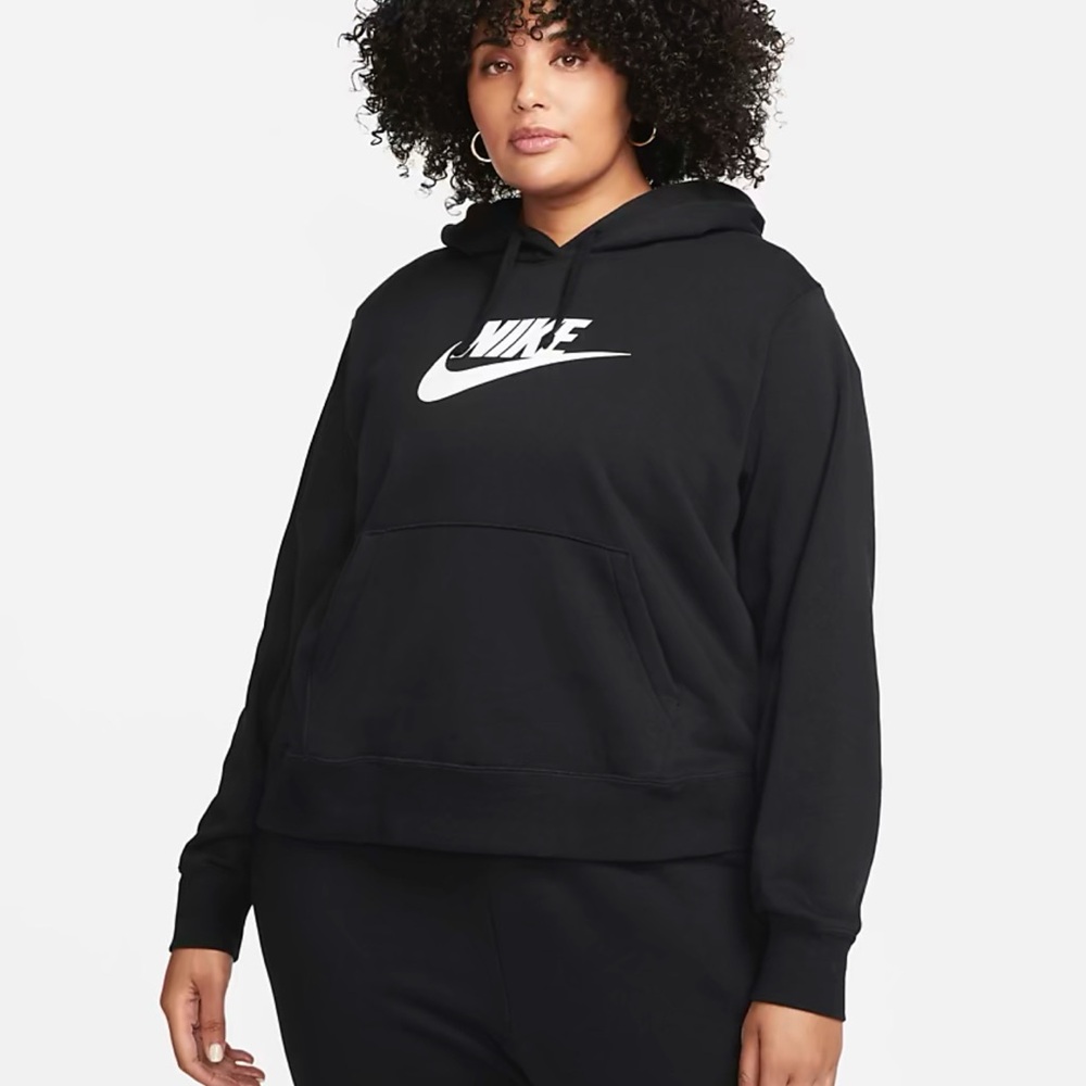 Nike Women's Club Fleece Black Hoodie